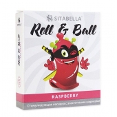 Стимулирующий презерватив-насадка Roll   Ball Raspberry - Sitabella - купить с доставкой в Рубцовске