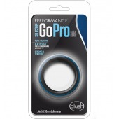 Черно-синее эрекционное кольцо Silicone Go Pro Cock Ring - Blush Novelties - в Рубцовске купить с доставкой