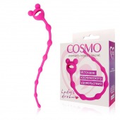 Розовая анальная цепочка-елочка - 23 см. - Cosmo