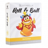 Стимулирующий презерватив-насадка Roll   Ball Banana - Sitabella - купить с доставкой в Рубцовске