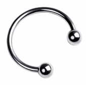 Серебристая подкова на головку пениса - ToyFa - купить с доставкой в Рубцовске