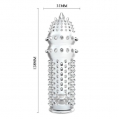 Закрытая прозрачная насадка Crystal sleeve - 14,2 см. - Erowoman-Eroman - в Рубцовске купить с доставкой