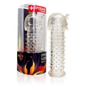 Закрытая прозрачная насадка на пенис Crystal Sleeve Faraon - 13,5 см. - Erowoman-Eroman - в Рубцовске купить с доставкой