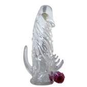 Закрытая прозрачная вибронасадка на пенис Crystal Sleeve Vibe - Erowoman-Eroman - в Рубцовске купить с доставкой