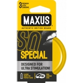 Презервативы с точками и рёбрами в железном кейсе MAXUS Special - 3 шт. - Maxus - купить с доставкой в Рубцовске