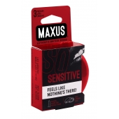 Ультратонкие презервативы в железном кейсе MAXUS Sensitive - 3 шт. - Maxus - купить с доставкой в Рубцовске