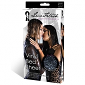 Черная виниловая ткань-простынь для эротических игр - Lux Fetish - купить с доставкой в Рубцовске