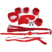 Пикантный красный набор БДСМ - Notabu - купить с доставкой в Рубцовске