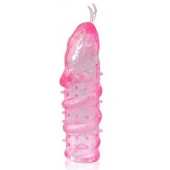 Закрытая рельефная насадка Crystal sleeve snakes в виде змеи с усиками - 14 см. - Erowoman-Eroman - в Рубцовске купить с доставкой