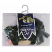 Черный пояс-трусики с двумя насадками Soft-Dolli - 16,5 и 10,5 см. - LOVETOY (А-Полимер) - купить с доставкой в Рубцовске