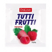 Пробник гель-смазки Tutti-frutti с малиновым вкусом - 4 гр. - Биоритм - купить с доставкой в Рубцовске
