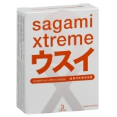 Ультратонкие презервативы Sagami Xtreme SUPERTHIN - 3 шт. - Sagami - купить с доставкой в Рубцовске