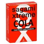 Ароматизированные презервативы Sagami Xtreme COLA - 3 шт. - Sagami - купить с доставкой в Рубцовске