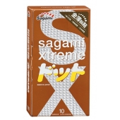 Презервативы Sagami Xtreme FEEL UP с точечной текстурой и линиями прилегания - 10 шт. - Sagami - купить с доставкой в Рубцовске