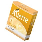 Презервативы Arlette Dotted с точечной текстурой - 3 шт. - Arlette - купить с доставкой в Рубцовске
