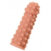 Телесная реалистичная насадка KOKOS Extreme Sleeve 02 с дополнительной стимуляцией - 12,7 см. - KOKOS - в Рубцовске купить с доставкой