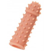 Телесная реалистичная насадка KOKOS Extreme Sleeve 03 с дополнительной стимуляцией - 12,7 см. - KOKOS - в Рубцовске купить с доставкой