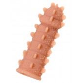 Телесная реалистичная насадка KOKOS Extreme Sleeve 04 с дополнительной стимуляцией - 12,7 см. - KOKOS - в Рубцовске купить с доставкой