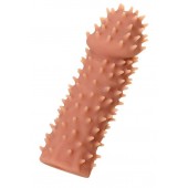 Телесная реалистичная насадка KOKOS Extreme Sleeve 07 с дополнительной стимуляцией - 12,7 см. - KOKOS - в Рубцовске купить с доставкой