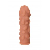 Телесная реалистичная насадка KOKOS Extreme Sleeve 11 с дополнительной стимуляцией - 12,7 см. - KOKOS - в Рубцовске купить с доставкой