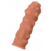 Телесная реалистичная насадка KOKOS Extreme Sleeve 11 с дополнительной стимуляцией - 12,7 см. - KOKOS - в Рубцовске купить с доставкой