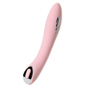 Розовый силиконовый вибратор с электростимуляцией TESLA G-POINT - 21 см. - ToyFa - купить с доставкой в Рубцовске