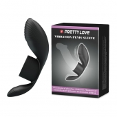 Черное кольцо на пенис с вибрацией Vibration Penis Sleeve - Baile - в Рубцовске купить с доставкой