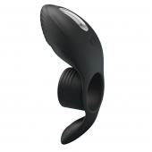 Черное кольцо на пенис с вибрацией Vibration Penis Sleeve - Baile - в Рубцовске купить с доставкой