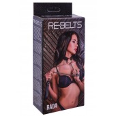 Черный поводок и чокер с кольцом Rada - Rebelts - купить с доставкой в Рубцовске