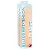 Телесная насадка-удлинитель Silicone Extension - 19 см. - Orion - в Рубцовске купить с доставкой