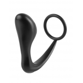 Эрекционное кольцо с анальной пробкой Ass-Gasm Cockring Plug - Pipedream - в Рубцовске купить с доставкой