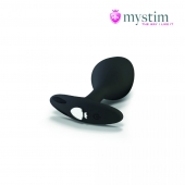 Черная пробка Mystim Rocking Vibe S с возможностью подключения к электростимулятору - 9,7 см. - MyStim - купить с доставкой в Рубцовске