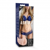 Телесный мастурбатор-вагина с вибропулей Ashley - Blush Novelties - в Рубцовске купить с доставкой