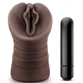 Коричневый мастурбатор-вагина Alexis - Blush Novelties - в Рубцовске купить с доставкой