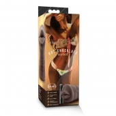 Коричневый мастурбатор-ротик Heather - Blush Novelties - в Рубцовске купить с доставкой