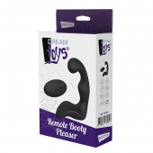 Черный вибромассажер простаты REMOTE BOOTY PLEASER - Dream Toys - в Рубцовске купить с доставкой