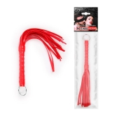 Красная плеть с рукоятью в оплетке - 28 см. - Notabu - купить с доставкой в Рубцовске