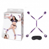 Фиолетовый набор фиксаций на кровати Classic Bedspreader - Lux Fetish - купить с доставкой в Рубцовске