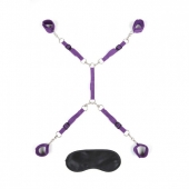 Фиолетовый набор фиксаций на кровати Classic Bedspreader - Lux Fetish - купить с доставкой в Рубцовске