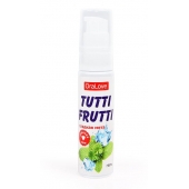 Гель-смазка Tutti-frutti со вкусом сладкой мяты - 30 гр. - Биоритм - купить с доставкой в Рубцовске