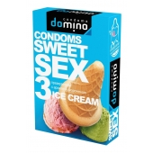 Презервативы для орального секса DOMINO Sweet Sex с ароматом мороженого - 3 шт. - Domino - купить с доставкой в Рубцовске