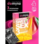 Презервативы для орального секса DOMINO Sweet Sex с ароматом манго - 3 шт. - Domino - купить с доставкой в Рубцовске