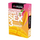 Презервативы для орального секса DOMINO Sweet Sex с ароматом манго - 3 шт. - Domino - купить с доставкой в Рубцовске