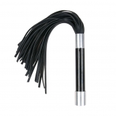 Черная плеть Easytoys Flogger With Metal Grip - 38 см. - Easy toys - купить с доставкой в Рубцовске