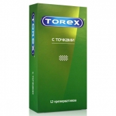 Текстурированные презервативы Torex  С точками  - 12 шт. - Torex - купить с доставкой в Рубцовске