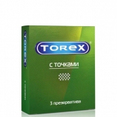 Текстурированные презервативы Torex  С точками  - 3 шт. - Torex - купить с доставкой в Рубцовске