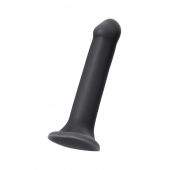 Черный фаллос на присоске Silicone Bendable Dildo XL - 20 см. - Strap-on-me - купить с доставкой в Рубцовске