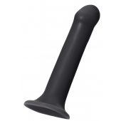 Черный фаллос на присоске Silicone Bendable Dildo XL - 20 см. - Strap-on-me - купить с доставкой в Рубцовске