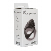 Черное эрекционное виброкольцо Pure Passion Sunset - Lola Games - в Рубцовске купить с доставкой