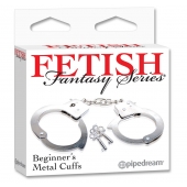 Металлические наручники Beginner s Metal Cuffs - Pipedream - купить с доставкой в Рубцовске